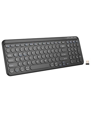 Wireless Keyboard Bluetooth & 2.4G USB, Up to 4-Device Connection, USB C Rech...