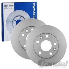 2x HELLA PRO BREMSSCHEIBEN 260mm VOLL HINTEN passend für RENAULT ZOE | 8DD 355 1
