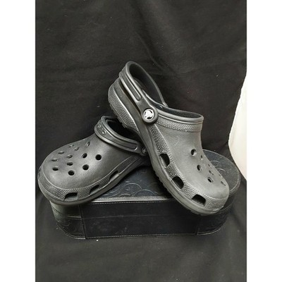 CROCS UNISEX Adults Classic Clogs Slip On Shoes M5 W7 In Black 