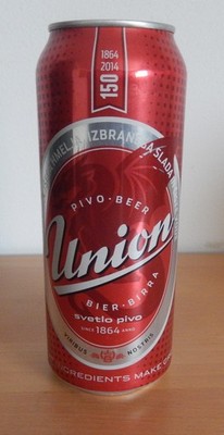 UNION PIVO BEER EMPTY CAN 0,5L  150 YEARS  ANNYVERSARY Collector's  can