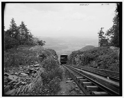 Photo:[Otis Elevating Railway, looking down, Catskill Mts., N.Y.]