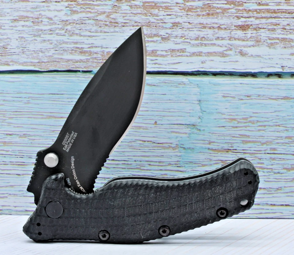 Faca combo dobrável ZT tolerância zero 0200ST descontinuada nova/sem caixa Ken Onion - Imagem 2 de 4