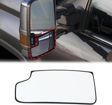 Driver Left Side Mirror Heated Lower Tow Mirror Glass Fit for Chevy Silverado 1