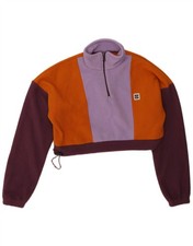 Lucy & Yak Damen Oversize Crop Fleece Pullover UK 10 Small Mehrfarbig CR16