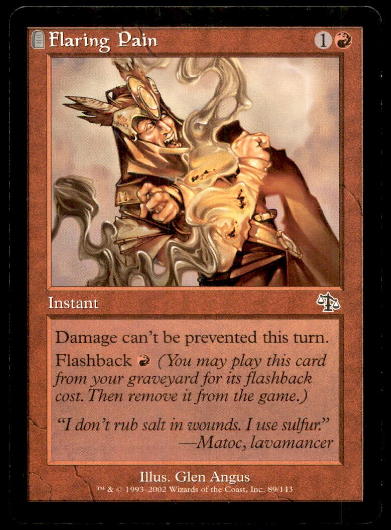 MTG Flaring Pain LP Light Play Judgment [3791]