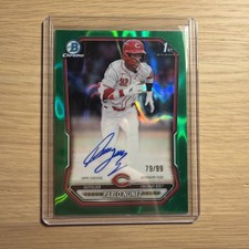 PABLO NUNEZ 2026 BOWMAN CHROME 1ST GREEN LAVA REFRACTOR AUTO /99 CPA-PN