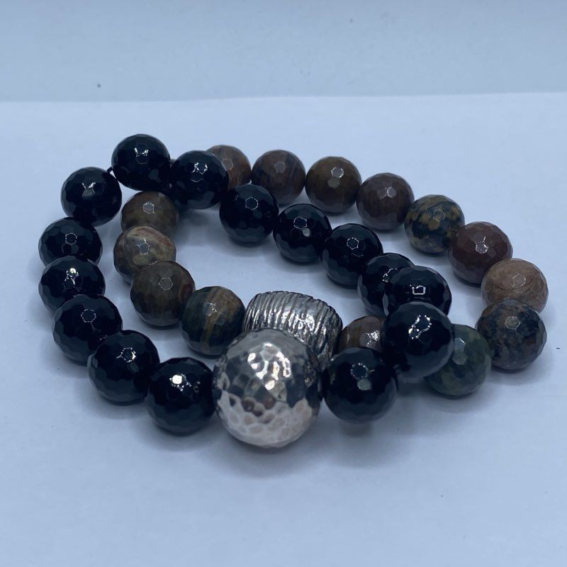 Sterling Silver/Multi-Gemstone Assorted Bracelet … - image 3