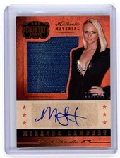 2014 Panini Country Silhouettes Miranda Lambert Material Relic Auto /175