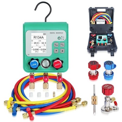 Digitale Kältemittel Monteurhilfe Set für R32 R134A R410A R1234YF