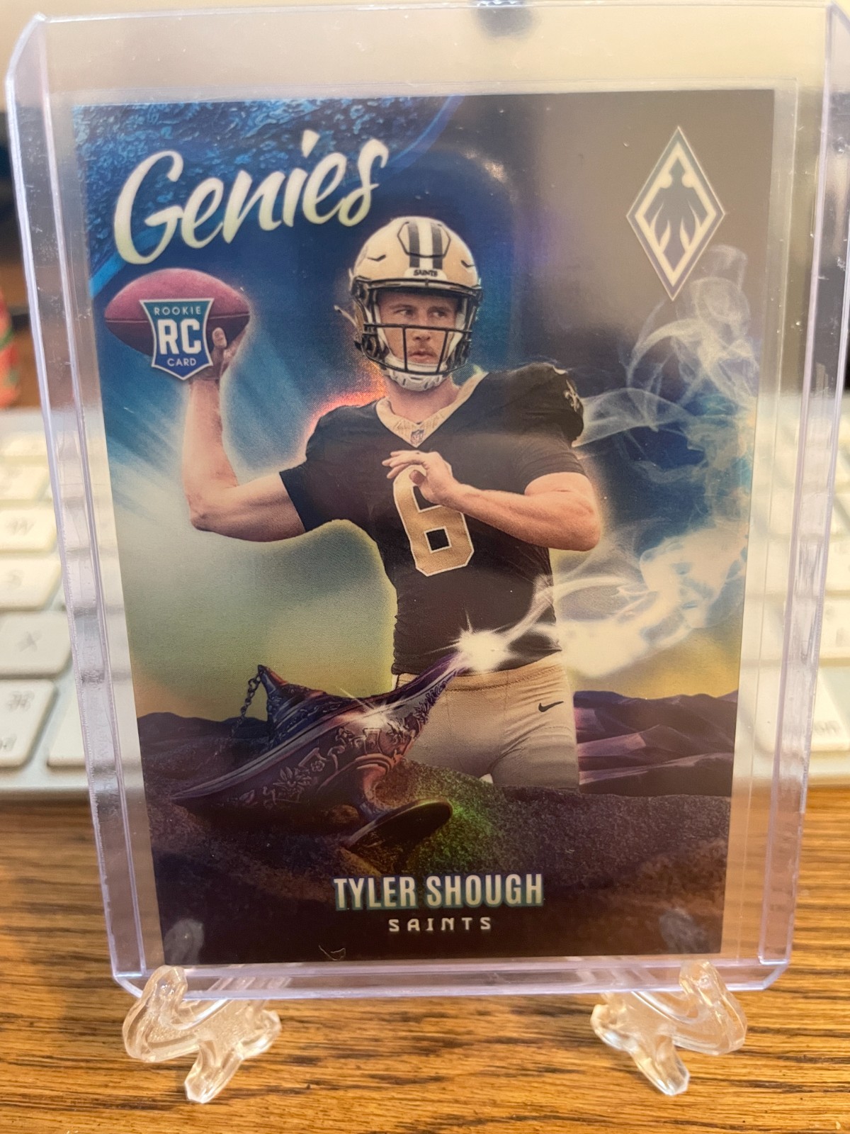 2025 Panini Phoenix Tyler Shough Genies Case Hit SP Rookie RC #20 Saints