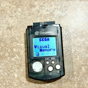 Official Sega Dreamcast VMU Smoke Clear Visual Memory Unit HKT-7000 Tested OEM