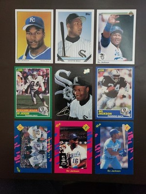 BO JACKSON 1989-93 (See Item Description Below) - Lot Of 9 Cards
