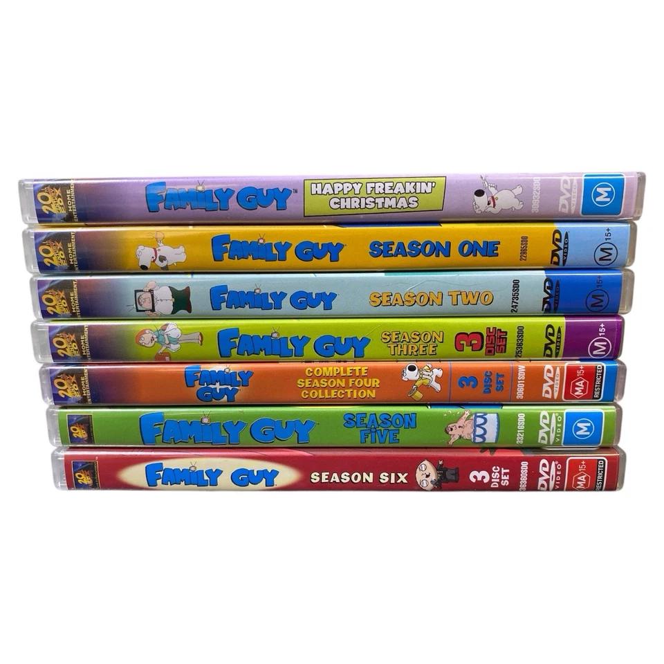 Family Guy Seasons 1-6 DVD Set Happy Freakin Christmas Collection Region 4 Lot - image 2 of 4