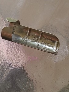 Vintage Metal Hiawatha Magic Basting Guide Sewing Finger Measure Patent Applied 