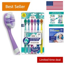Ultra Soft Toothbrush for Sensitive Gums, 8000 Bristles, ADA Accepted, 6 Ct