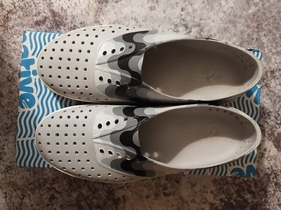 Native Miles Slip-On Shoes GREY DUBLIN WAVE Men's Size 11
