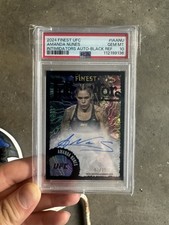 topps finest intimidators ufc Amanda Nunes Auto /25 PSA 10 Pop 1