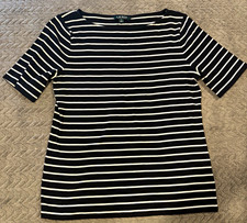 Lauren Ralph Lauren XL Black/White Striped Bo...