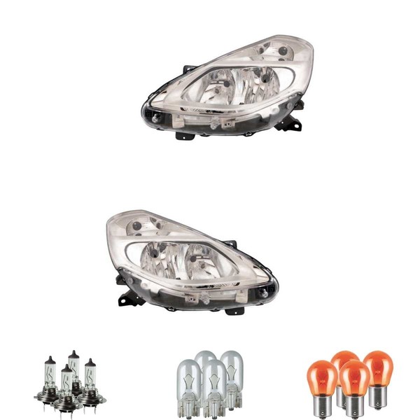 Scheinwerfer Set Rechts & Links Halogen H7 FüR Renault Clio III Inklusive Lampen-image