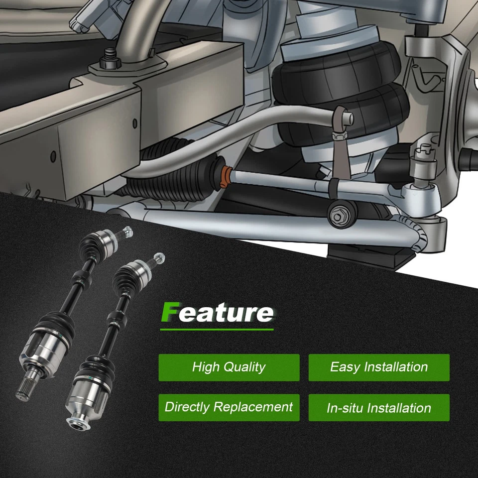 2x Front CV Axle Shaft Left Right Side for Kia Sedona 2015-2021 EX LX SX V6 3.3L - Image 2 of 4