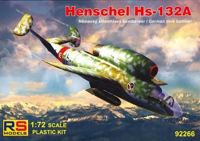 RS Models 1/72 German HENSCHEL Hs-132A Jet Dive Bomber Project