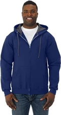 Fruit of the Loom Mens Full-Zip Hooded Sweatshirt (SF73R) -Admiral BL -2XL