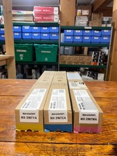 Set of 3 Sharp MX-31NTMA Magenta, MX-31NTCA Cyan, MX-31NTYA Yellow Toners