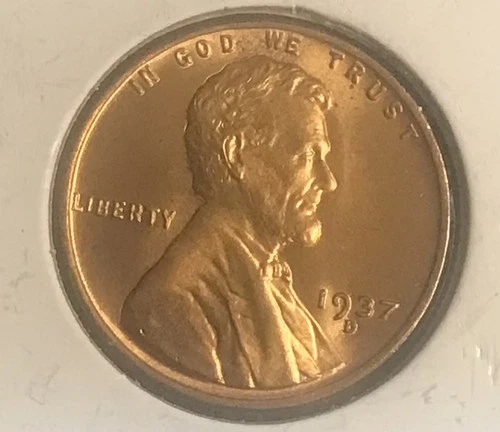 1937 D Lincoln Wheat Cent ~ BU ~ High Grade