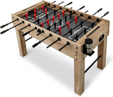 54" Foosball Table Adult Size, Full Size Arcade Soccer Table Game W/2 Balls  2