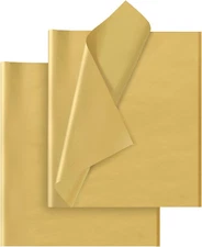 Gold Tissue Paper for Gift Bags - 30 Sheets of Gold Wrapping Tissue Paper Bulk P