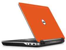 ORANGE Vinyl Lid Skin Cover Decal fits Dell Latitude E6540 Laptop