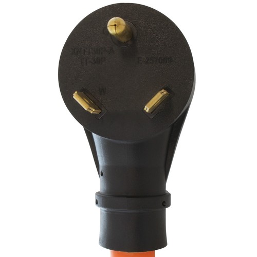 3ft RV 30A TT-30P Plug to Two 5-20R 15/20A Household Outlets With 20A Breakers - Picture 3 of 6