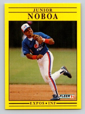 Junior Noboa 1991 Fleer #242 Montreal Expos | eBay