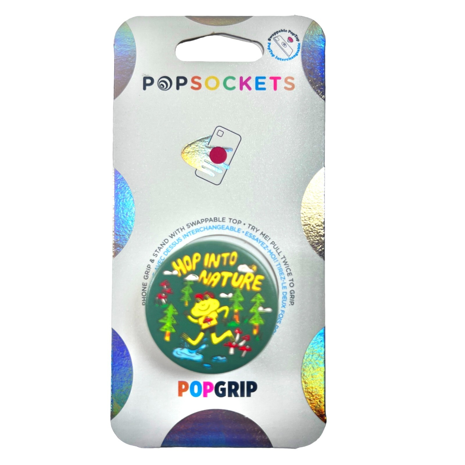 PopSockets Hop Into Nature PopSocket Phone Grip Stand Green-image