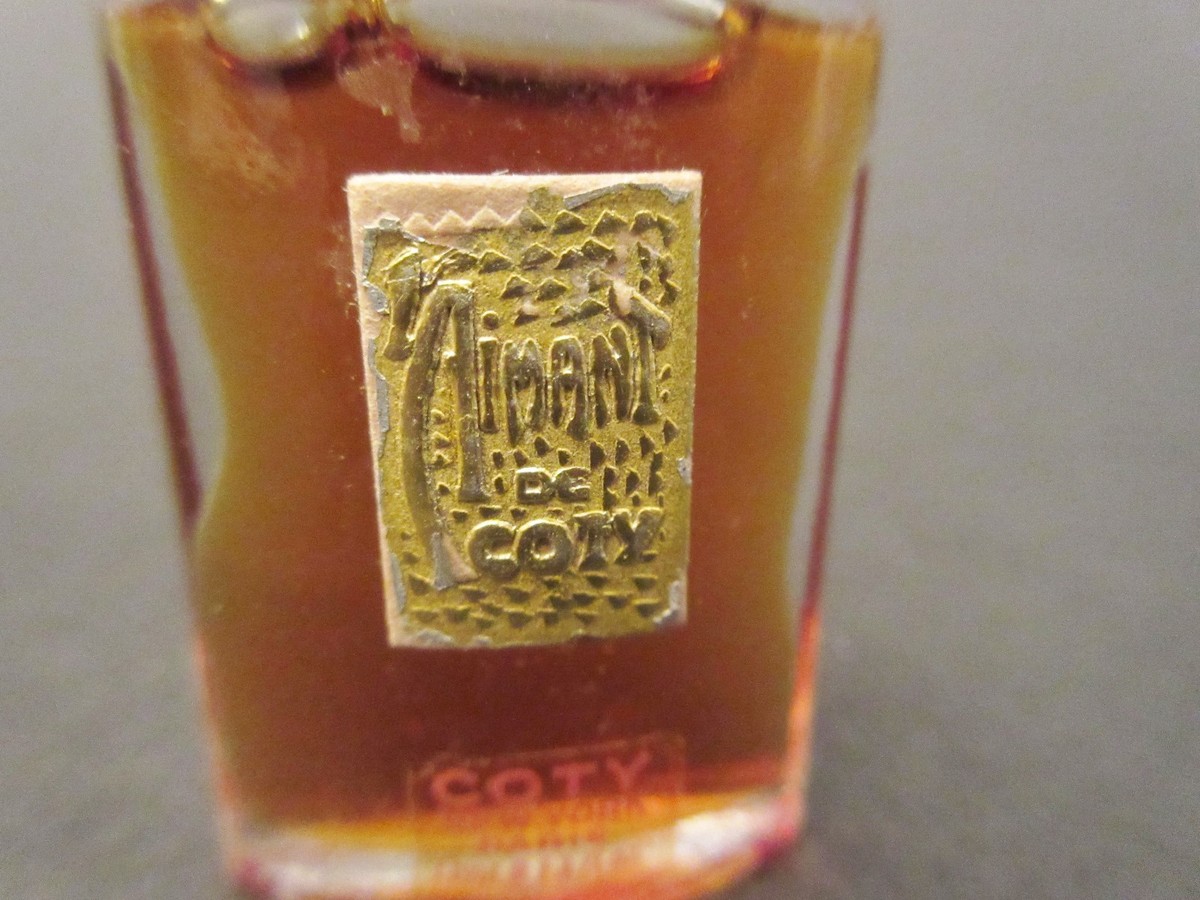 Vintage Coty L'Aimant Perfume Splash Micro Mini 0.13 Oz Full!! No