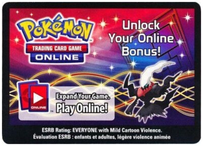 Darkrai 2012 Fall Legends Legendary EX Tin Online Code Card