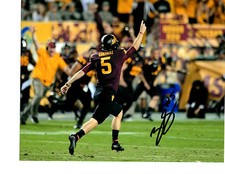 Zane Gonzalez Arizona State signed autographed 8x10 football photo Groza Award