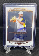 2019 Leaf Trinity ALEK MANOAH Clear Acetate Bronze Foil Auto RC Blue Jays