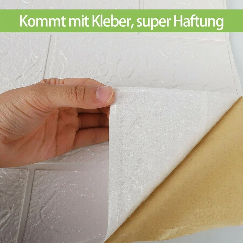 10-50 TLG 3D TAPETE WANDPANEELE SELBSTKLEBEND ZIEGEL WASSERFEST WANDAUFKLEBER - Bild 4 von 4