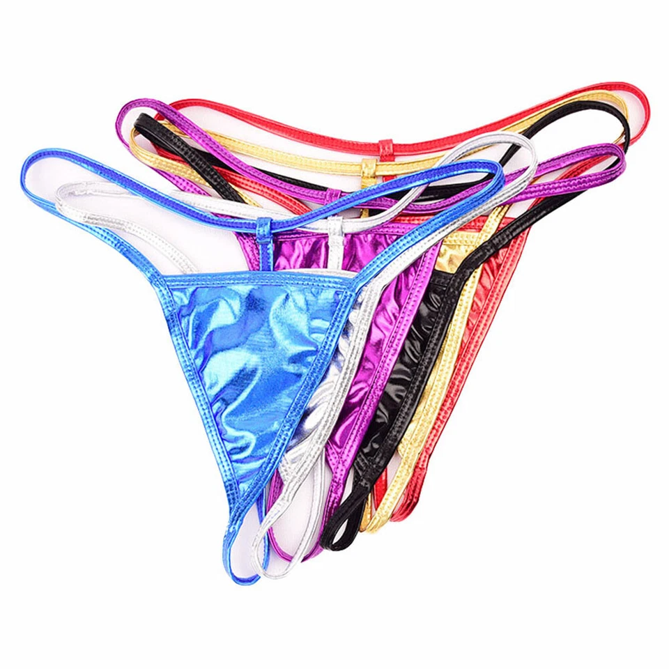 G-String-Höschen T-Rücken Slips Tangas Sexy Charmante Niedrige Taille Solide  > - Bild 4 von 4