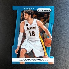 2013-14 Panini Prizm Pau Gasol Blue Prizm Die-Cut /199 #43 Lakers