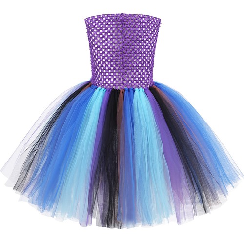 Kids Girls Halloween Cosplay Dress Vampire Witch Costume Holiday Party Dress Set - 第 29/32 張圖片