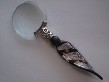 Magnifying Magnifier 2" Glass Lens Handheld Handle Hand Held Gift Boxed