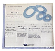 Creative Memories Oval Cutting Patterns  Sizing Templates Scrapbooking Cards