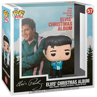 FUNKO POP ! ALBUMS ELVIS PRESLEY - (57) ELVIS CHRISTMAS ALBUM COVER VINYIL KING