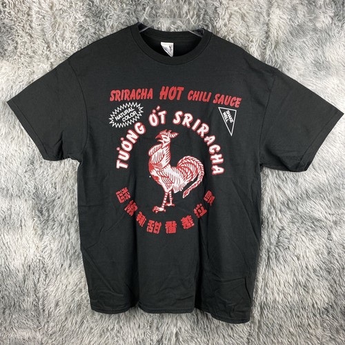 Sriracha Hot Chili Sauce Men's Black T 