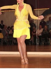 Latin Women Swing Rumba Salsa Cha Cha Competition Ballroom Smooth Dance Dress
