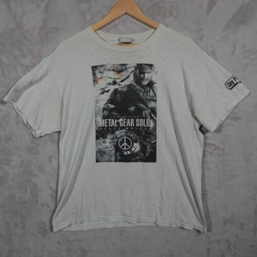 Metal Gear Solid Shirt Peace Walker T-Shirt Large PSP 2010 World Tour - Picture 1 of 9