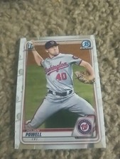 HOLDEN POWELL 2020 BOWMAN DRAFT CARD BD-120 NATIONALS (FIRS5 PROSPECT CHROME)