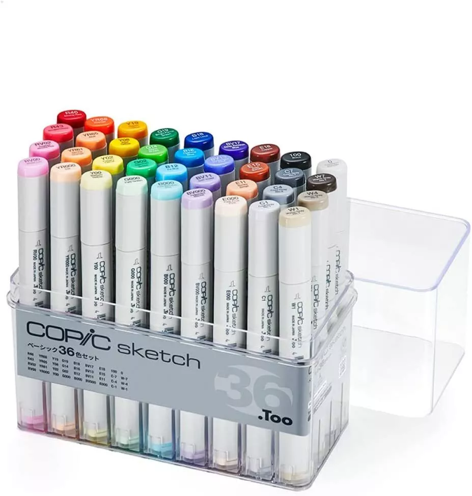 Too Copic Sketch Basic 36 Color Set Multicolor Illustration Marker Pen